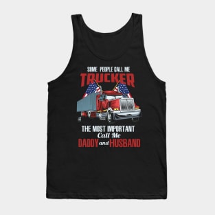 TRUCKER: Trucker Daddy & Husband Tank Top